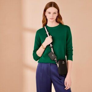 Kate spade black  pebbled leather crossbody Emma bag NWT